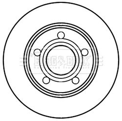 BORG & BECK Тормозной диск BBD5221